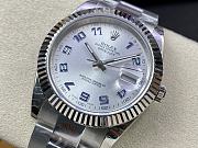 Rolex Datejust II Silver Diamond Dial Watch 41MM - 6