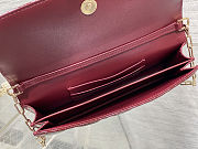 Dior Mini Bag Black Patent Cannage Calfskin Red Bag 21x11x5cm - 5