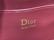 Dior Mini Bag Black Patent Cannage Calfskin Red Bag 21x11x5cm - 2