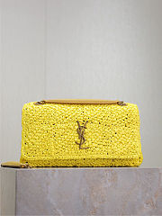 Saint Laurent Jamie Medium Chain Yellow Bag 25x15x7.5cm - 1