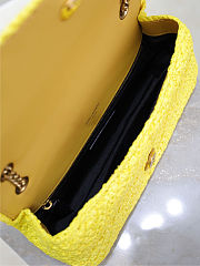 Saint Laurent Jamie Medium Chain Yellow Bag 25x15x7.5cm - 4