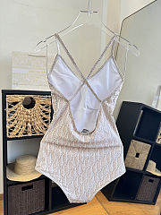 Dior Oblique Monogram One Piece Swimsuit  - 3
