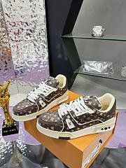 Louis Vuitton x Tyler the Creator LV Trainer sneakers in Mocha Multicolor - 1