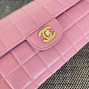 Chanel Pink Chocolate Bar East West Bag 26x13x4cm - 5