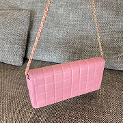 Chanel Pink Chocolate Bar East West Bag 26x13x4cm - 4