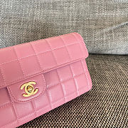 Chanel Pink Chocolate Bar East West Bag 26x13x4cm - 3