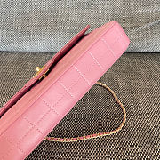 Chanel Pink Chocolate Bar East West Bag 26x13x4cm - 2