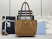 Prada Brown Leather Tote 25x21.5x14cm - 1