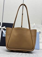 Prada Brown Leather Tote 25x21.5x14cm - 6