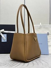 Prada Brown Leather Tote 25x21.5x14cm - 5