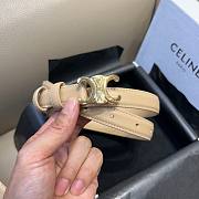 Celine Triomphe Belt in Smooth Calfskin Nude Belt - 6