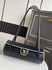 Chanel Preppy Bowling Bag 11X30X11cm - 4