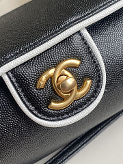 Chanel Preppy Bowling Bag 11X30X11cm - 3
