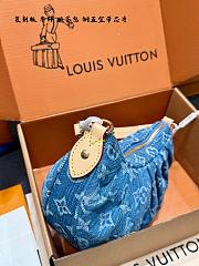 Louis Vuitton Pochette Valley Monogram Denim Blue Bag  - 5