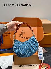 Louis Vuitton Pochette Valley Monogram Denim Blue Bag  - 4