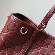 Gucci Gg Emblem Large ToteBag, Leather in Red 31x18x11cm - 2