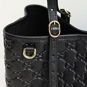 Gucci Gg Emblem Large ToteBag, Leather in Black 31x18x11cm - 6