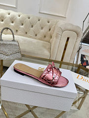 Dior Cannage Slide Soupir Pink Quilted - 4