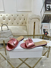Dior Cannage Slide Soupir Pink Quilted - 3