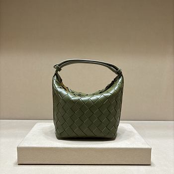 Bottega Veneta candy leather wallace top-handle bag 17x13x11cm