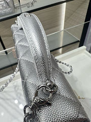 Chanel Top Handle Long Vanity Case with Chain 19.5x5x17cm - 5