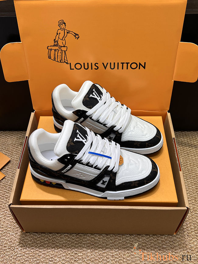 Louis Vuitton Trainer Black White Sneaker - 1
