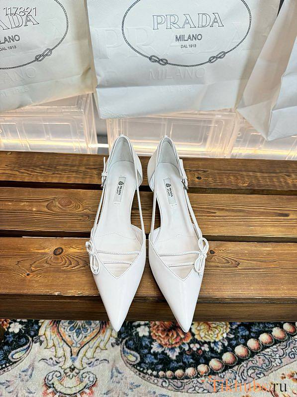 Prada Open-side Leather Pumps high heels 4.5cm - 1
