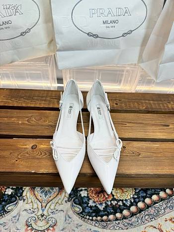 Prada Open-side Leather Pumps high heels 4.5cm