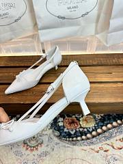 Prada Open-side Leather Pumps high heels 4.5cm - 4