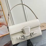 Gucci Horsebit Ristretto mediumshoulder bag in white 26 x 14.5 x 4.5 - 1