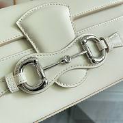 Gucci Horsebit Ristretto mediumshoulder bag in white 26 x 14.5 x 4.5 - 3