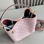 Gucci GG Emblem Small Bucket Bag 20.5x18x11.5 - 5