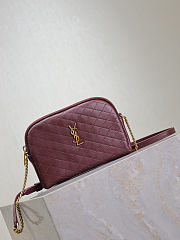 YSL GABY camera bag inlambskin in Bordeaux 19x3x3.5cm - 6