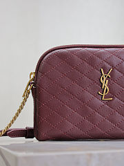 YSL GABY camera bag inlambskin in Bordeaux 19x3x3.5cm - 3