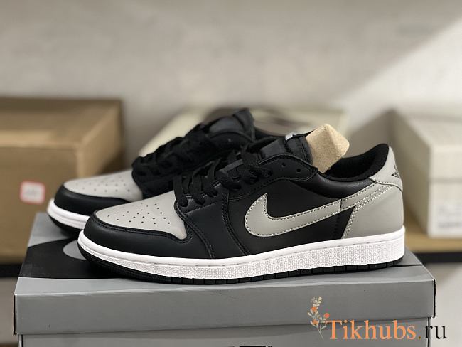 Nike Jordan 1 Low Smoke Grey Black Sneakers  - 1