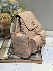 Dior Medium Dior Caro Backpack in Powder Pink Macrocannage Lambskin 23 x 26.7 x 12.5 - 6