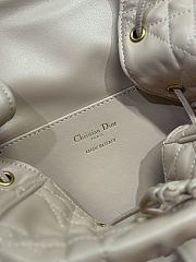 Dior Medium Dior Caro Backpack in Powder Pink Macrocannage Lambskin 23 x 26.7 x 12.5 - 4