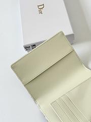Dior Promenade Glycine Wallet Latte and Gray Dior Oblique Jacquard 10X14X2.5 - 2