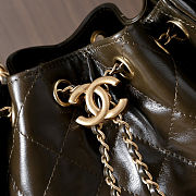 CHANEL 25 Small Handbag Dark Kaki Bag 30-26-14cm - 4