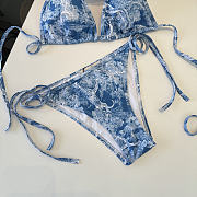 Blue Christian Dior Swimsuit  - 5