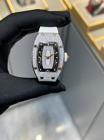 Richard Mille RM 07-01 White Gold Snow-Setting Mother of Pear Watch