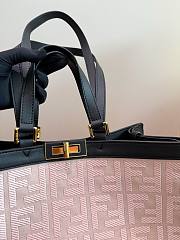 FENDI Women Peekaboo X-Tote Embroidered Canvas Bag-Pink Daal 41 x 28 cm - 3