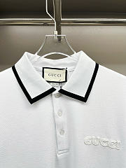 Gucci Short Sleeved Pique Collar Polo Shirt. - 2