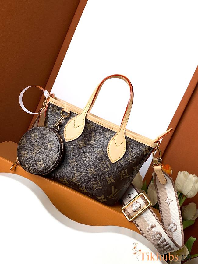 Louis Vuitton Neverfull BB Monogram Beige handbag 24x 14x 9 cm - 1