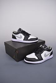 Nike Air Jordan 1 LowBlack Medium Grey Sneakers - 2
