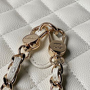 Chanel Caviar Quilted Small CC Day Backpack White 18×13×9cm - 6