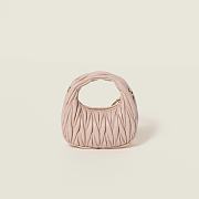 MIU MIU Powder Pink Wander Matelasse Nappa Leather Mini Bag 17.5×14×5.5cm - 5
