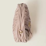 MIU MIU Powder Pink Wander Matelasse Nappa Leather Mini Bag 17.5×14×5.5cm - 3