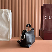 GUCCI Brera small crossbody bag in blackleather 25.5cm x 14cm x 8cm  - 5