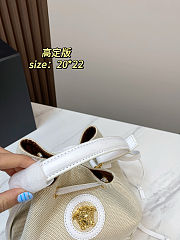 Versace La Medusa Canvas Bucket Bag 20x22x13cm - 6
